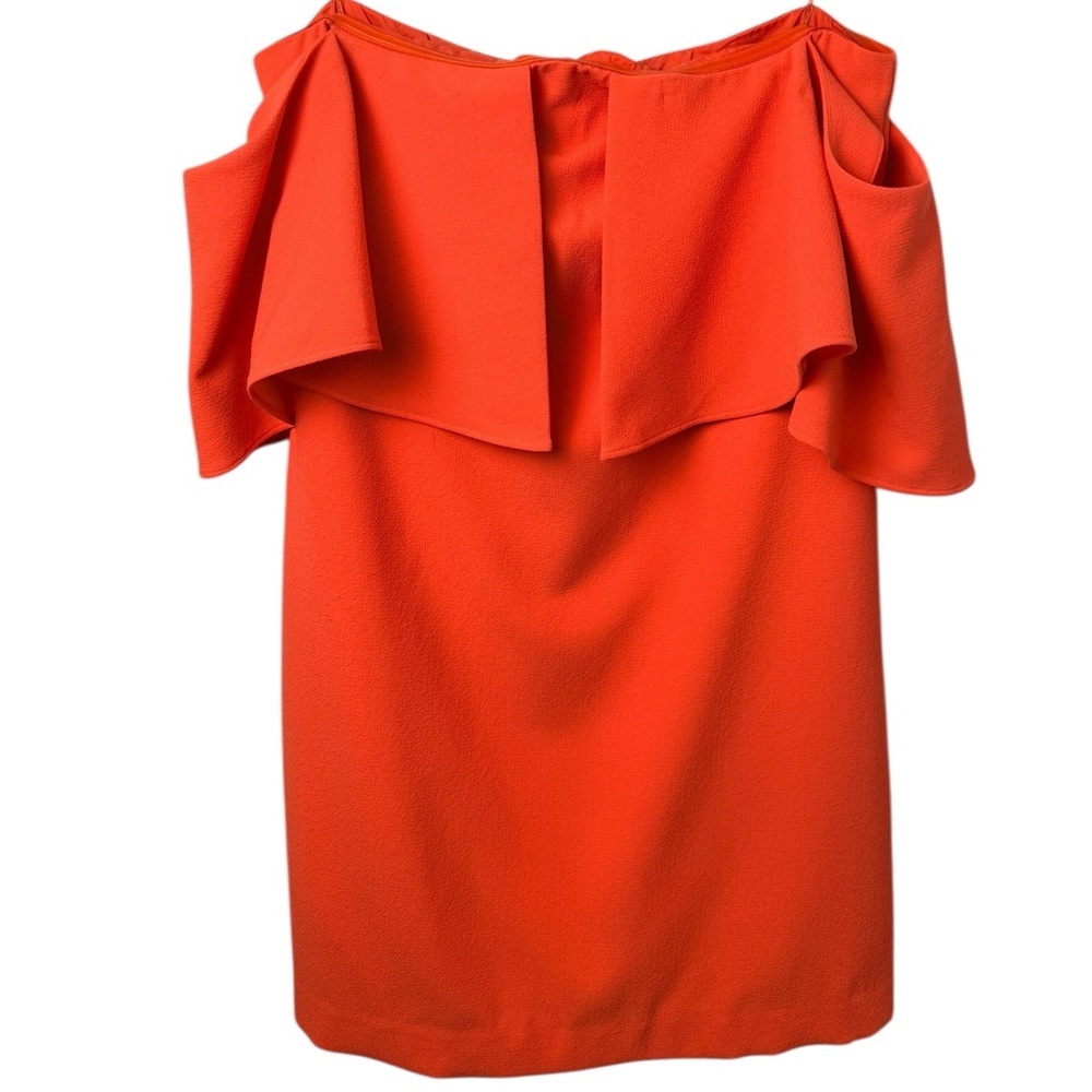 Trina Turk Cocktail/Evening Dress Off-the-Shoulder Salmon Size-12 EUC